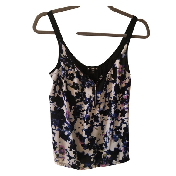 Express Small/Petite Bright Multi-Color Polyester Ladies Tank Top - Picture 2 of 5